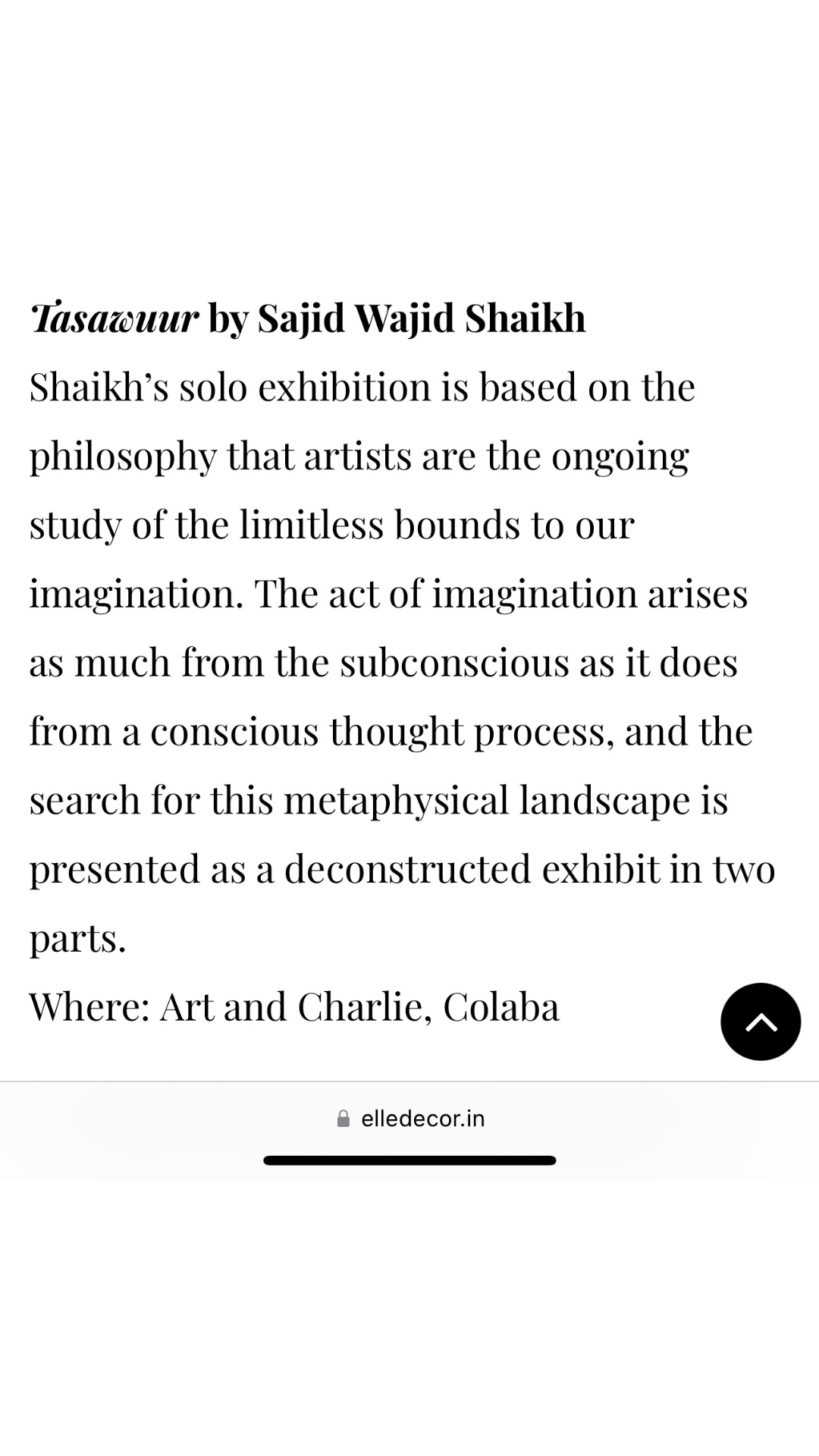 Art and Charlie - Mumbai Gallery weekend 2021