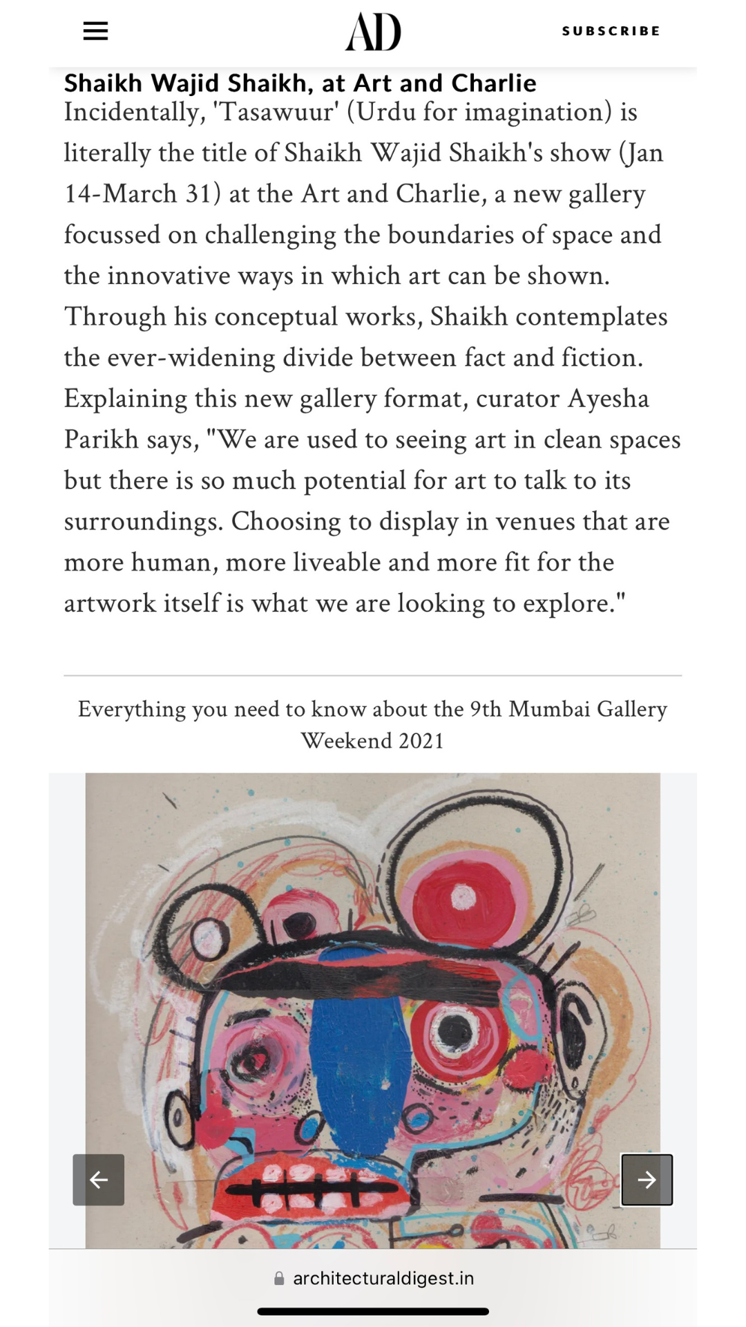 Mumbai Gallery Weekend 2021 - Art and Charlie