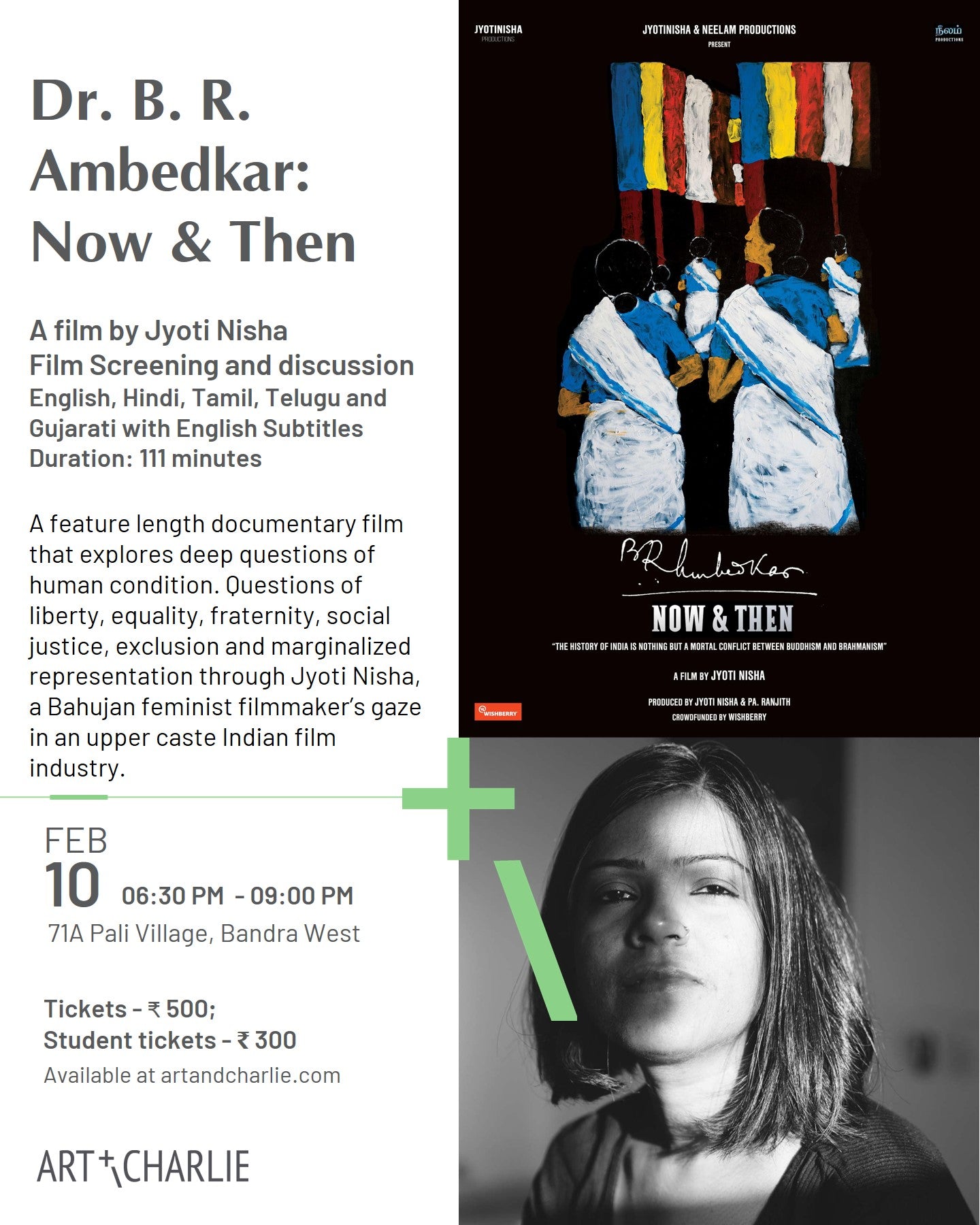 Ticket - Feb 10 - Film Screening and discussion - Jyoti Nisha - 6:30 PM