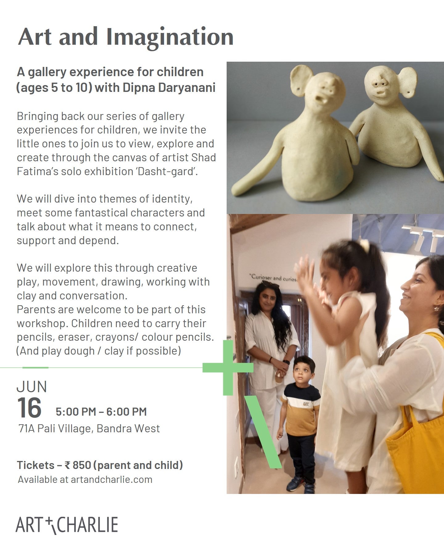 Ticket - Art and Imagination - June 16 - 5 PM