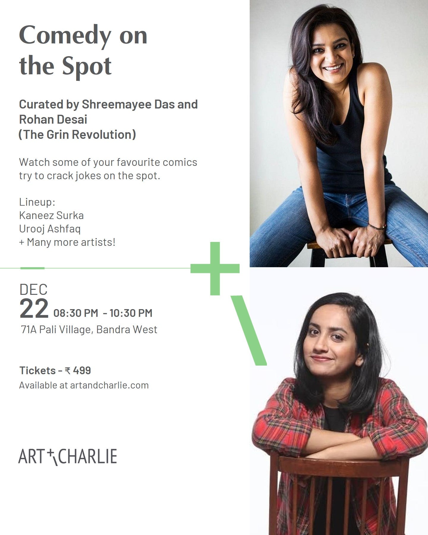 Ticket - Comedy on The Spot - The Grin Revolution - 22 December 2022