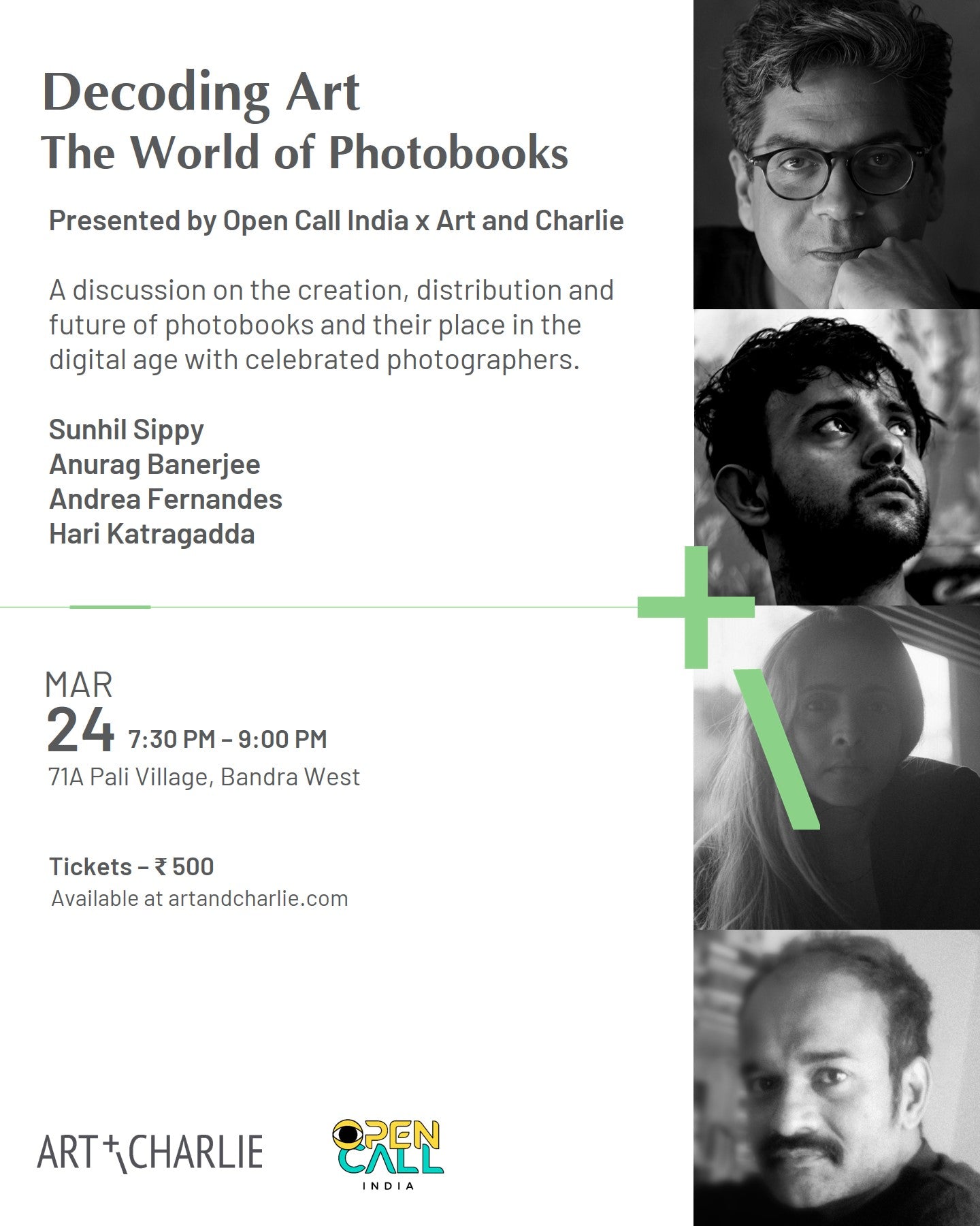 Ticket - Decoding Art - The World of Photobooks - 24 March 7:30 PM